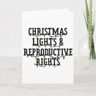 Tarjeta Luces de Navidad y Derechos Reproductivos Navidad
