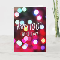Luces de neón para cumpleaños número 100
