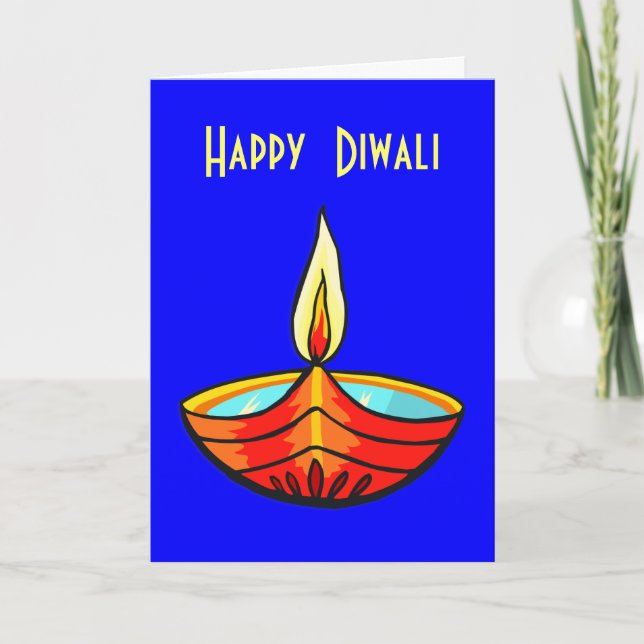 Tarjeta Luces del festival de Diwali (Anverso)
