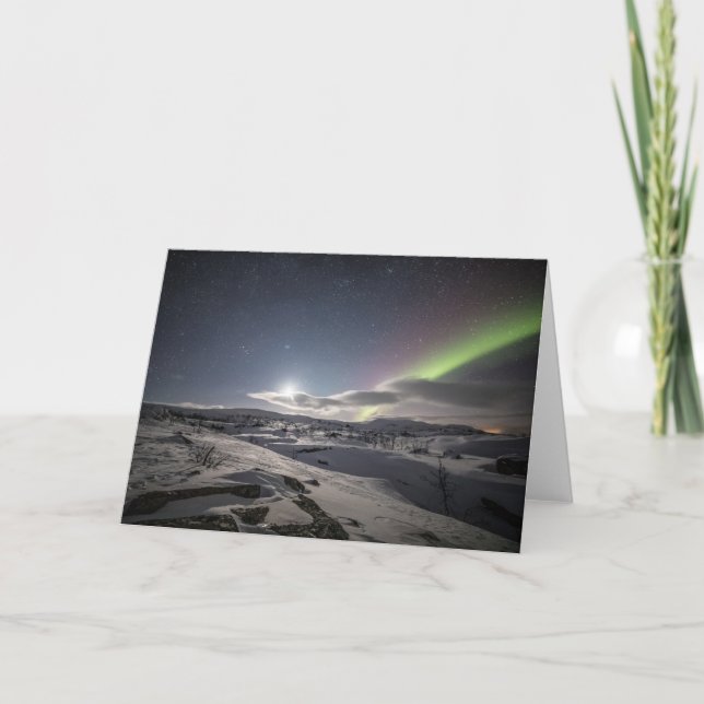 Tarjeta Luces del Norte Noruega (Anverso)
