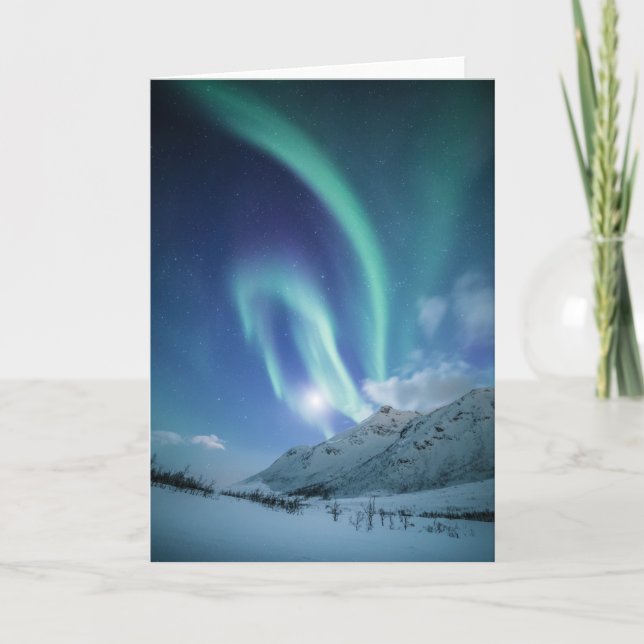 Tarjeta Luces del Norte Noruega (Anverso)