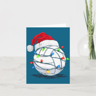 Tarjeta Luces gráficas divertidas de Navidad de pelota de
