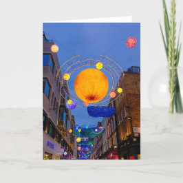Tarjeta Luces navidades, Carnaby Street, London UK Card