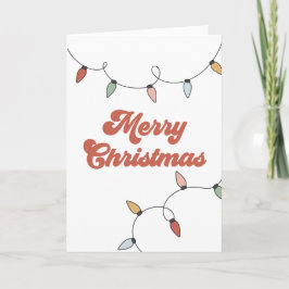 Tarjeta Luces Navideñas Divertidas