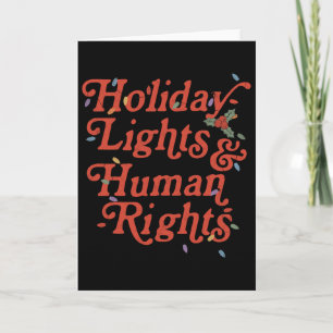 Tarjeta Luces Navideñas Y Derechos Humanos Navidad Diverti