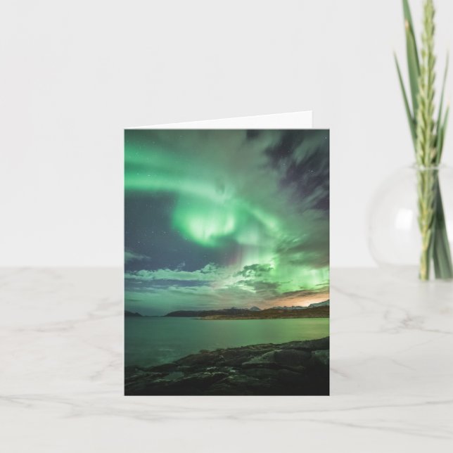 Tarjeta Luces verdes del norte (Anverso)