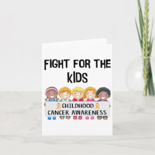 Tarjeta Lucha Adorable Concienciación Sobre El Cáncer Infa