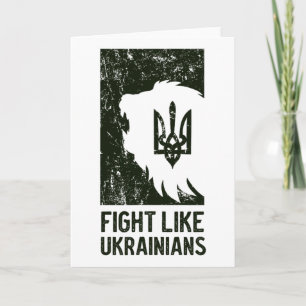 Tarjeta Lucha como ucraniano