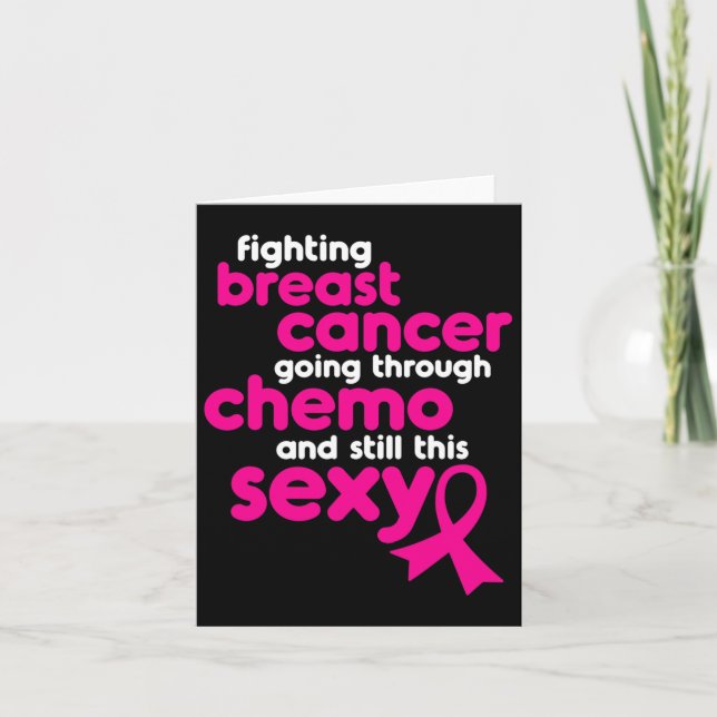 Tarjeta Lucha Contra El Cáncer De Mama A Través De La Quim (Anverso)