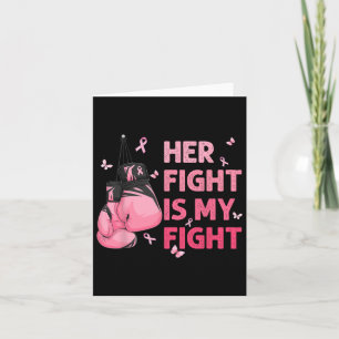 Tarjeta Lucha contra el cáncer de mama Apoyo a la toma de