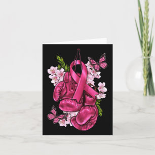 Tarjeta Lucha contra el cáncer de mama Conciencia sobre gu