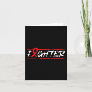 Tarjeta Lucha contra el cáncer de sangre - Conciencia de l