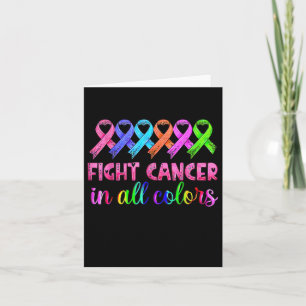 Tarjeta Lucha contra el cáncer en toda conciencia de cánce