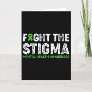 Tarjeta Lucha Contra El Estigma Guerrero De Conciencia De