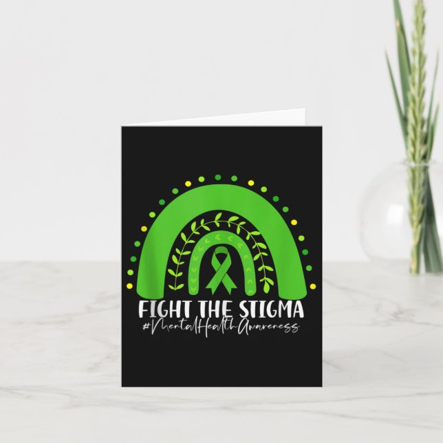 Tarjeta Lucha Contra El Estigma La Salud Mental S Awarene  (Anverso)