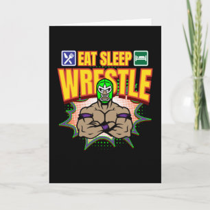 Tarjeta Lucha contra el sueño libre lucha libre