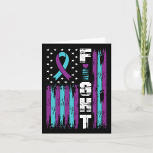 Tarjeta Lucha contra la prevención del suicidio Conciencia