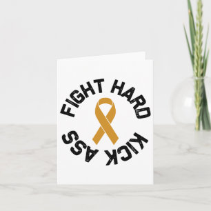 Tarjeta Lucha contra la toma de conciencia sobre el cáncer