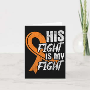Tarjeta Lucha Mi Lucha Leucemia Cáncer Conciencia de Leuce