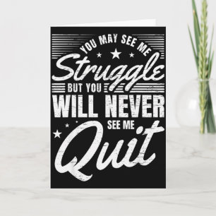 Tarjeta Lucha motivacional de entrenamiento I Carteles de