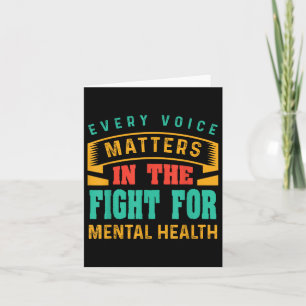 Tarjeta Lucha Por Concienciación Sobre La Salud Mental