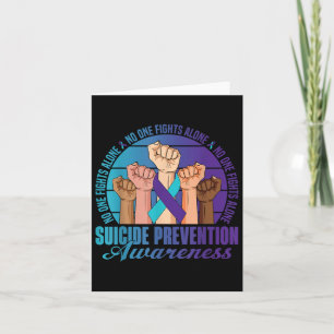 Tarjeta Lucha sola contra la prevención del suicidio Sensi