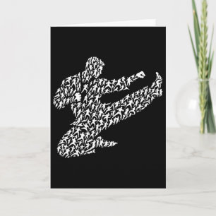 Tarjeta Luchador de Karate y Kung Fu
