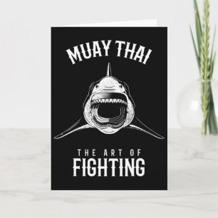 Tarjeta Luchador de Muay Thai Shark Mma y Kickboxing 
