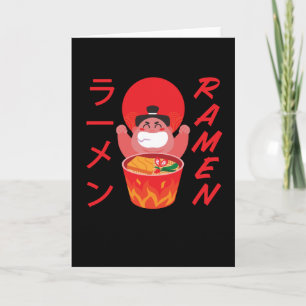 Tarjeta Luchador de Sumo de Fideos Anime Manga Diversión J