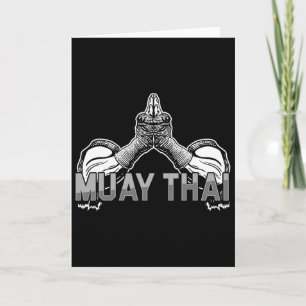 Tarjeta Luchador Muay Thai Deportes Mma Artes Marciales Ta