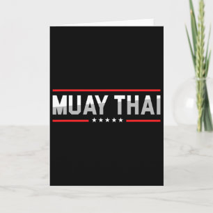 Tarjeta Luchador Muay Thai Deportes Mma Tailandia Boxeo Ma