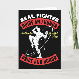 Tarjeta Luchador Real Muay Thai Mma Lucha Auténtica Arte M