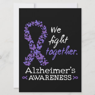 Tarjeta Luchamos juntos - Conciencia sobre el Alzheimer