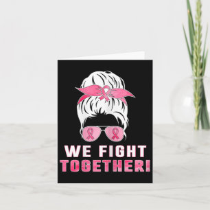 Tarjeta Luchamos juntos contra el cáncer de mama