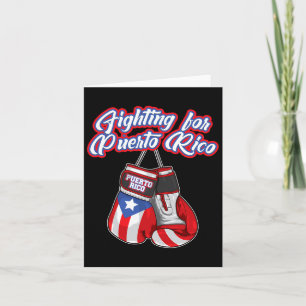 Tarjeta Luchando por Puerto Rico - Orgullo Puertorriqueño 