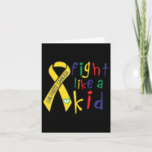 Tarjeta Luchar Como Niños Con Cinta De Oro Para Niños Con