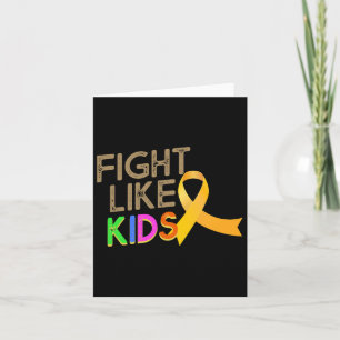 Tarjeta Luchar Como Niños Concienciación sobre el Cáncer I