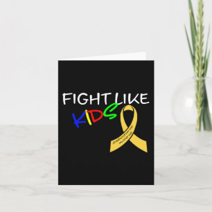 Tarjeta Luchar Como Niños Concienciación Sobre El Cáncer I