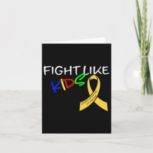 Tarjeta Luchar Como Niños Concienciación Sobre El Cáncer I