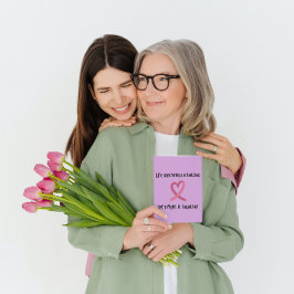 Tarjeta luchar contra el cáncer con la oración