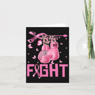 Tarjeta Luchar contra el cáncer de mama Concienciación Gua