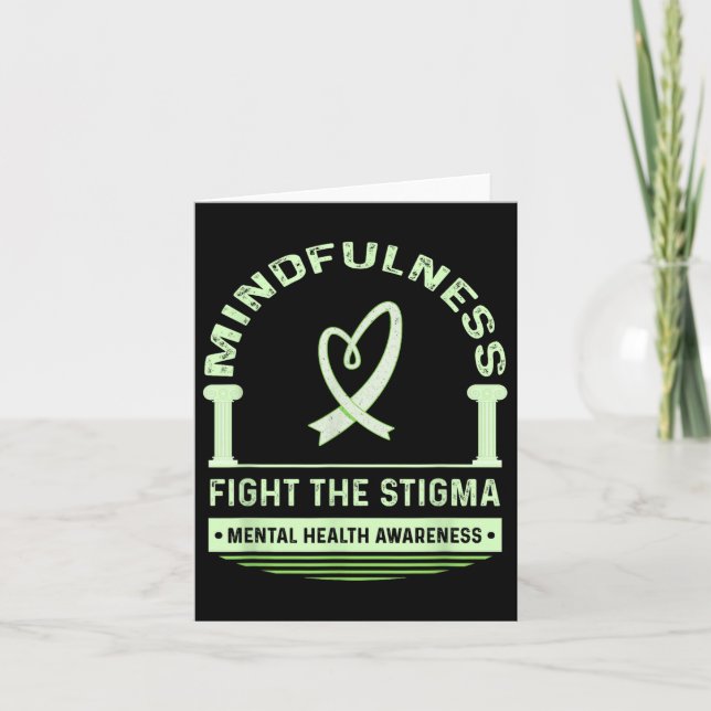 Tarjeta Luchar Contra El Estigma De La Salud Mental Y Conc (Anverso)