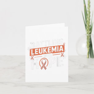 Tarjeta Luchar Contra La Leucemia Con Esperanza Naranja Ci