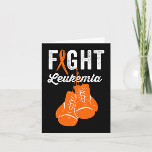 Tarjeta Luchar contra la leucemia Guerrero Concienciación
