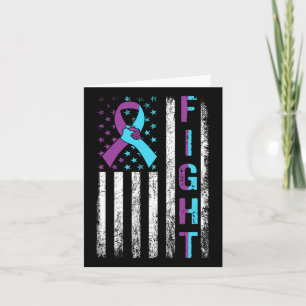 Tarjeta Luchar contra la prevención del suicidio Concienci