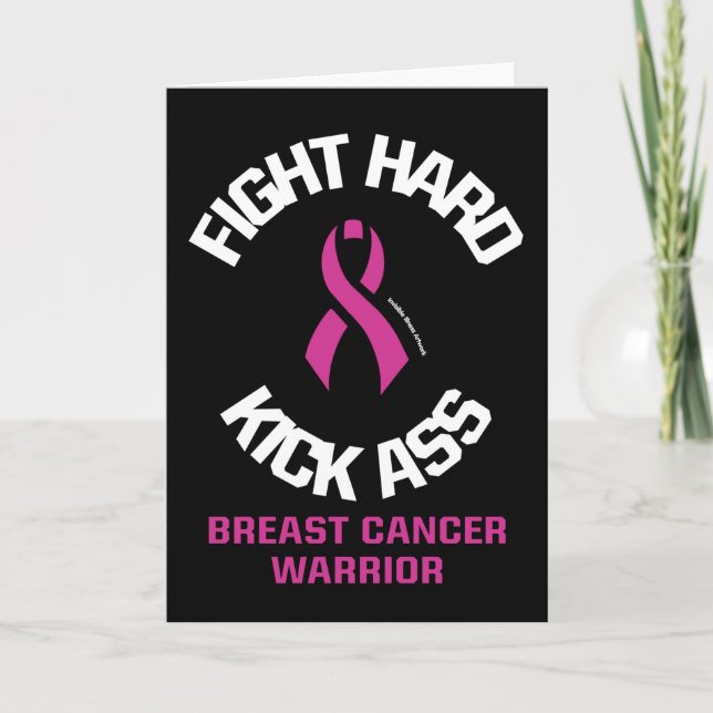 Tarjeta Luchar fuerte... Cáncer de Mama (Anverso)