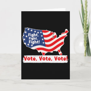 Tarjeta Luchar Votar Por Elección Presidencial Trump