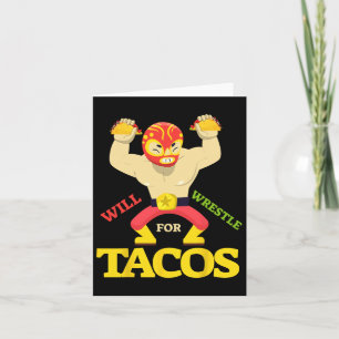 Tarjeta Luchará por el luchador mexicano de Taco Cinco De 