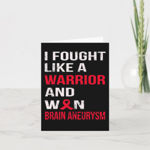 Tarjeta Luchó Como Un Guerrero Y Ganó Aneuralismo Cerebral