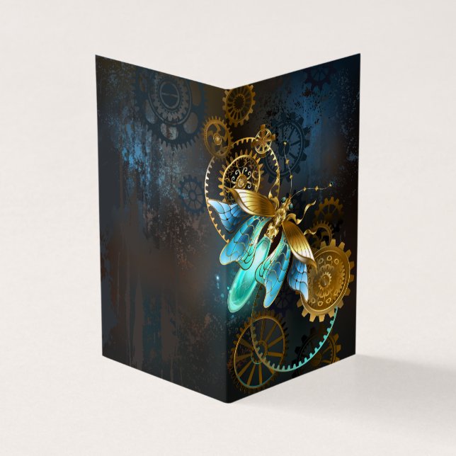 Tarjeta Luciérnaga de Steampunk (Exterior)